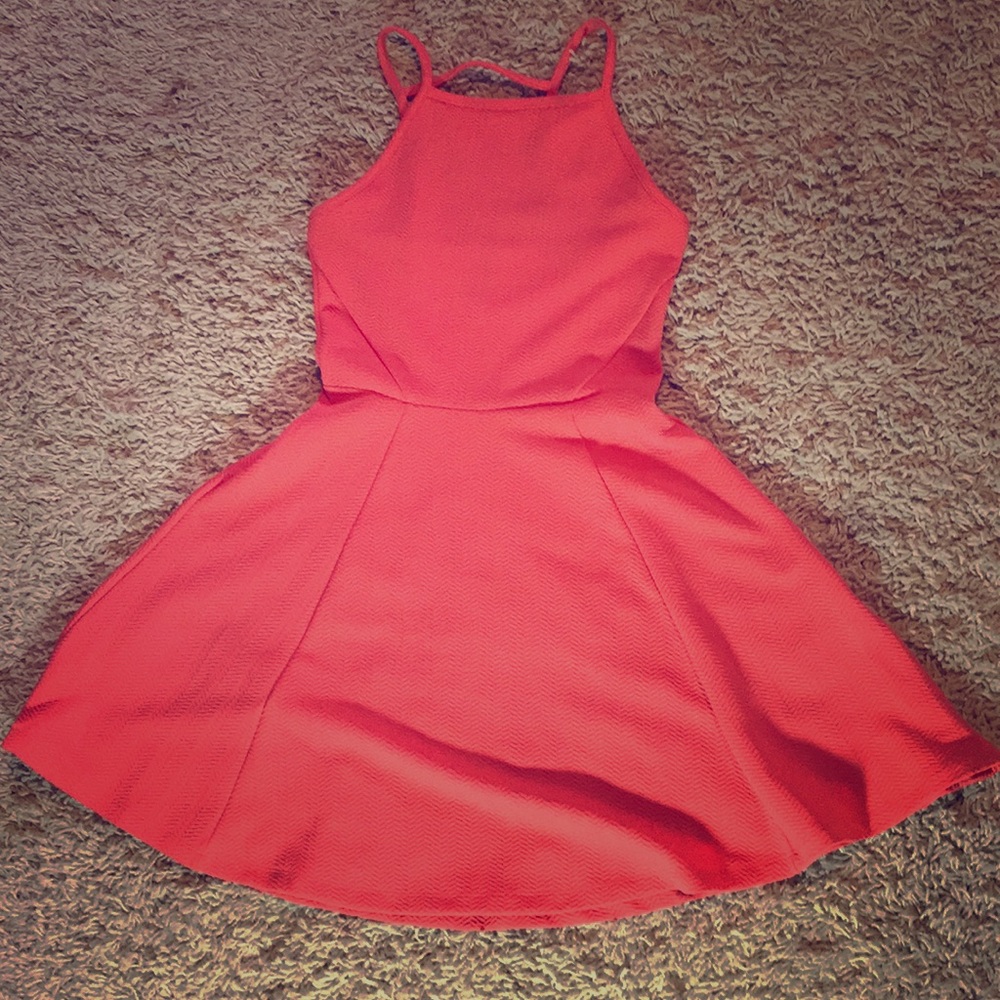Divided Coral Dress